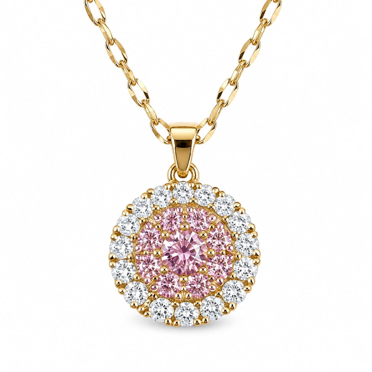 Rosé Halo Pendant 3